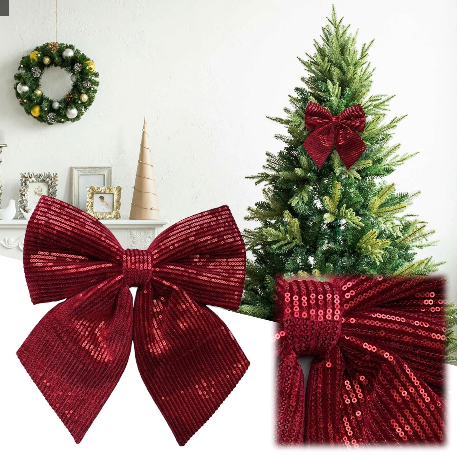 Christmas Butterfly Decorations for Christmas Tree.2024 New Christmas