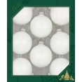 thumbnail image 1 of Christmas By Krebs 2 5/8" (67mm) Seamless Glass Ornament [8 Pieces], Decorated Designer Heirloom (Classic White Velvet), 1 of 7