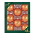 thumbnail image 1 of Christmas By Krebs 2 5/8" (67mm) Seamless Glass Ornament [8 Pieces], Decorated Designer Heirloom (Shiny Orange Crush), 1 of 7