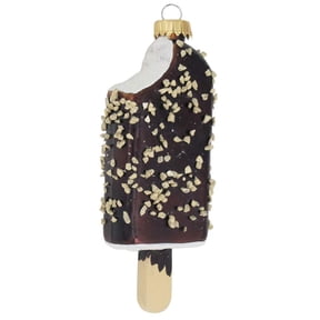 Christmas By Krebs Blown Glass Collectible Tree Ornaments (4 3/4" Chocolate Ice Cream Bar)