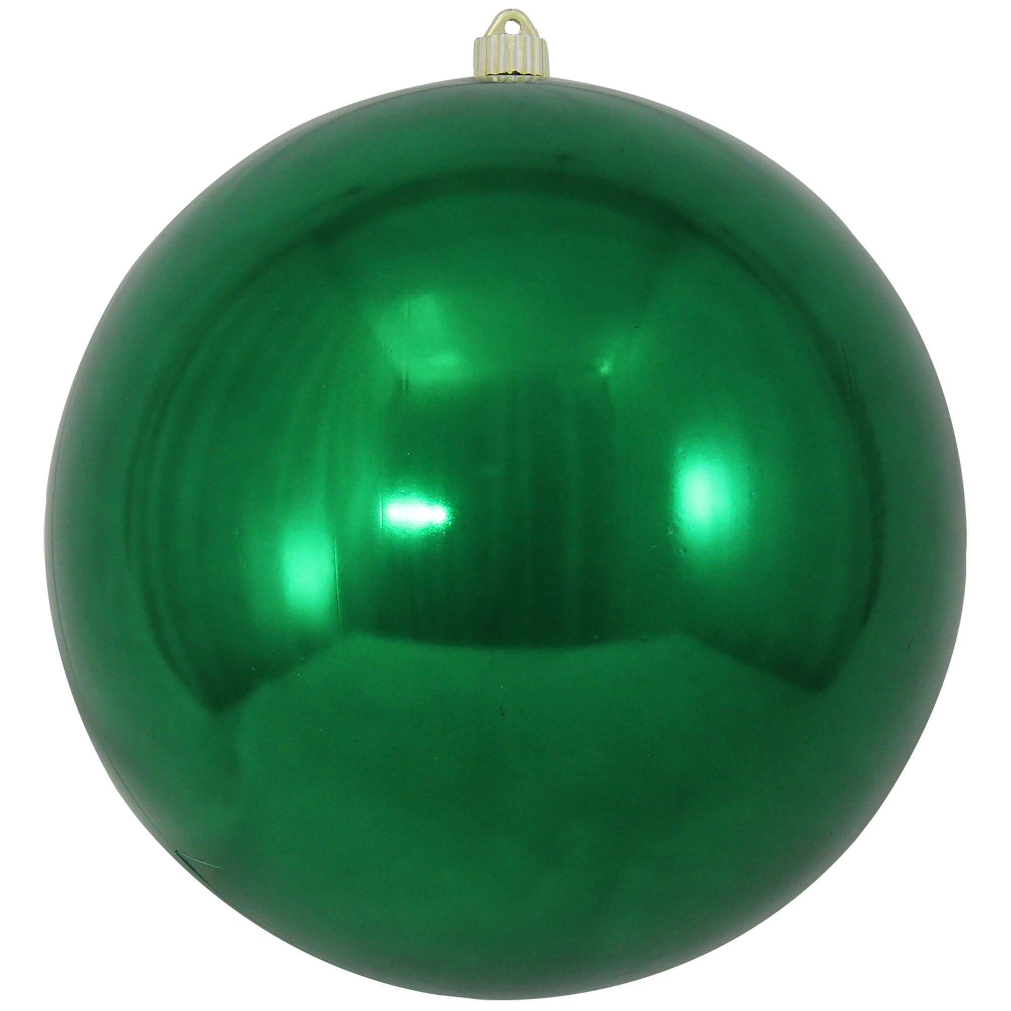 12" Shiny Green Shatterproof Plastic Christmas Ornament