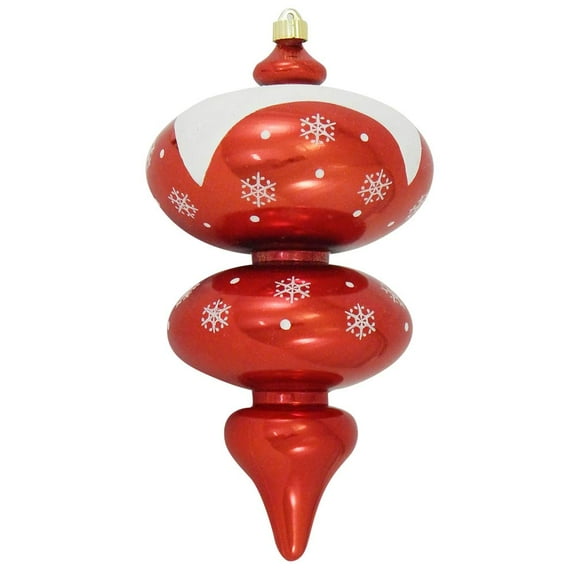 Christmas By Krebs Shattererproof Plastic Finial Ornament (True Love Red, 15 inch (380mm))