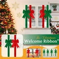 thumbnail image 1 of Christmas Cabinet Bows, Velvet Ribbon Decor, Door Bows, Steel Fixing Fasteners, for Furniture Kitchen Party, Holiday Cabinet Decorations | Green KTFgvq, 1 of 6