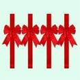 thumbnail image 1 of Christmas Cabinet Door Ribbons Bows, Large Christmas Wreath Tree Bow, 37x8 Inch Red Velvet Bow with 8ft Ribbon for Door Cabinet Holiday Decor, 1 of 7