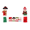 thumbnail image 1 of Christmas Cabinet Handle Covers with Cute Snowman Design, 3-Pack, Red and Green Plush Fabric, for Microwave and Refrigerator Doors, Christmas Decoration, 1 of 4