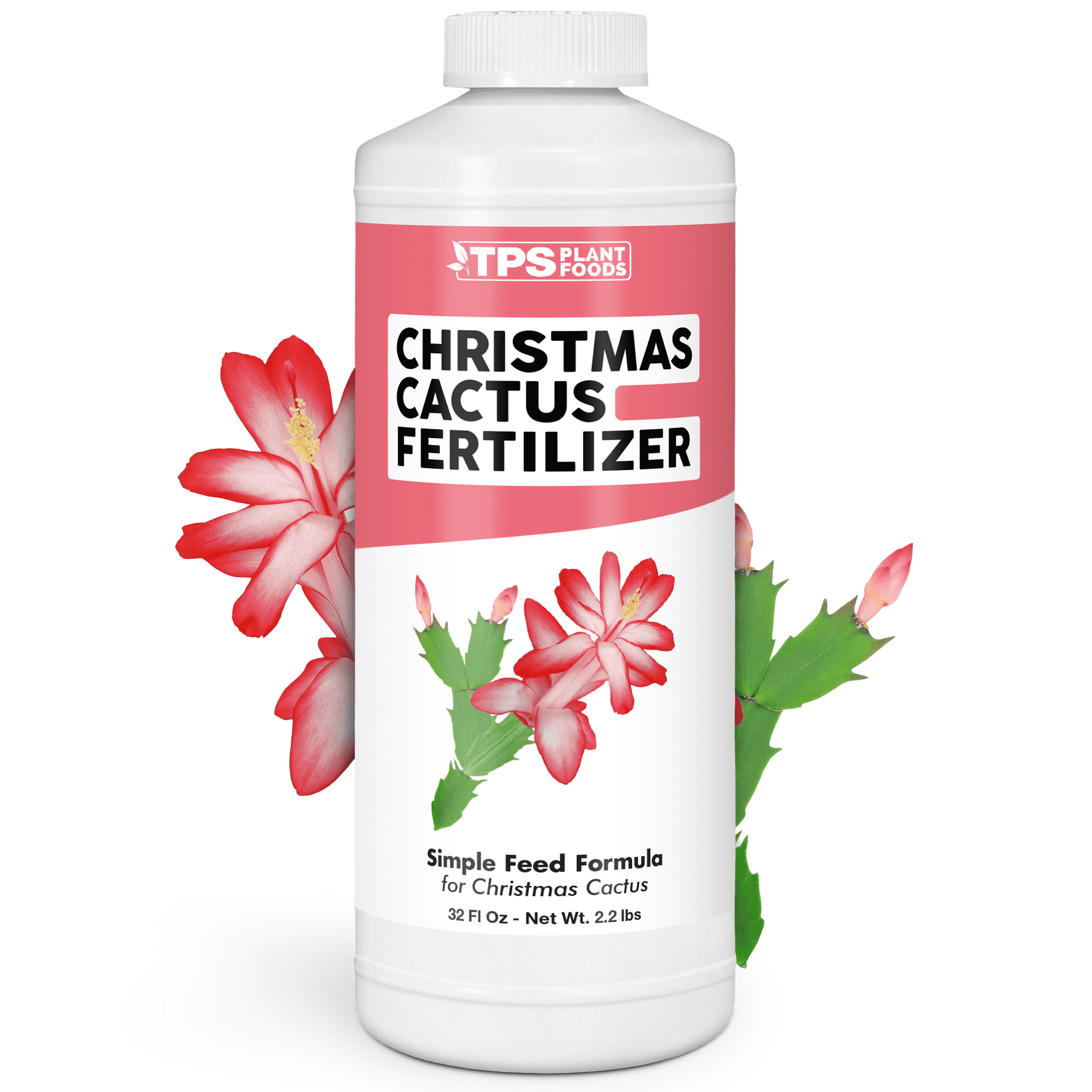 Christmas Cactus Fertilizer for All Christmas Cacti and Schlumbergera Cacti, Liquid Plant Food, 32 oz (1 Quart)