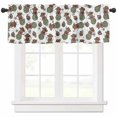 thumbnail image 1 of Christmas Cactus Valances for Windows, Western Cowboy Hat Light Filtering Window Treatment Valances, Rod Pocket Small Curtains for Kitchen/Bathroom, 42"x12", 1 of 9