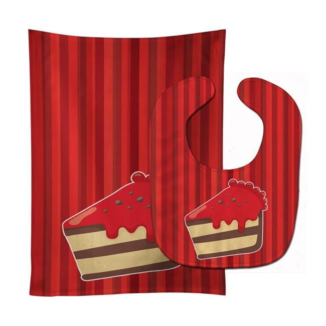 Christmas Cake Baby Bib & Burp Cloth