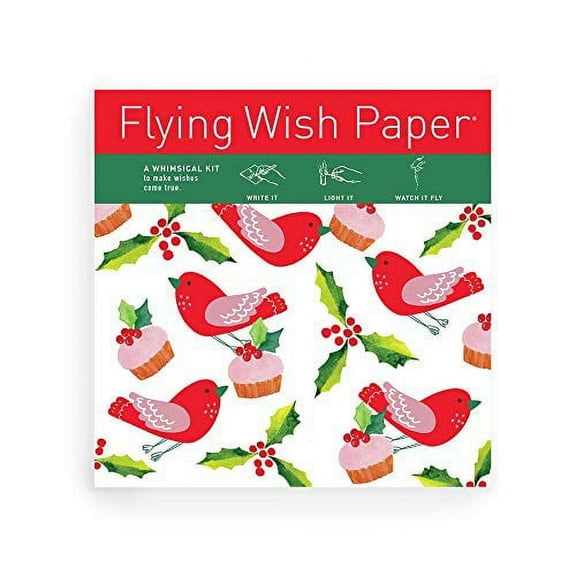 Christmas Cakes & Cupcakes Flying Wish Paper – Large Kit 7" x 7"