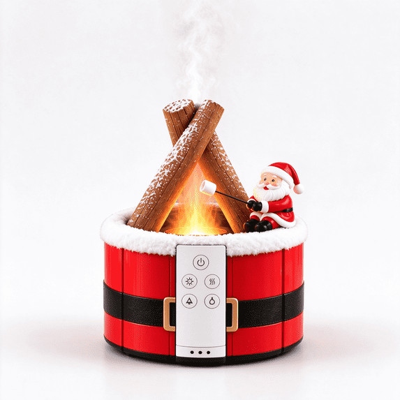 Christmas Campfire Aroma Diffuser, Santa Claus Mini Campfire Humidifier ...