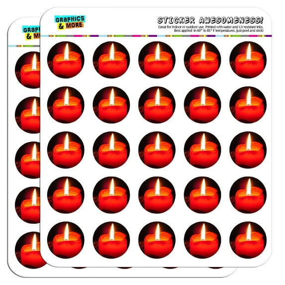 Christmas Candle Advent Wreath Holiday 1" Scrapbooking Crafting Stickers