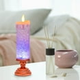thumbnail image 1 of Christmas Candle Colorful Crystal Decoration Ice Real Wax Glass Flameless Candles, Battery Operated Candles with Warm Flickering Flame, Realistic LED for Home Decor, 1 of 5