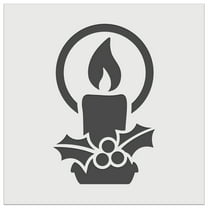 Christmas Candle DIY Cookie Wall Craft Stencil - 5.5 Inch