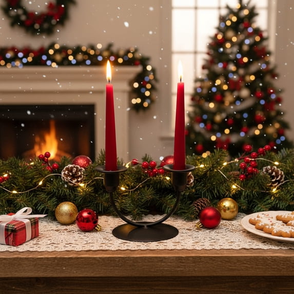 Christmas Candle Holder,Candle Holders for Pillar Candles Christmas ...