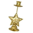 thumbnail image 1 of Christmas Candle Holder Festival Hollowed Star Tree Heart Designs Iron Candlestick Holiday Tabletop Centerpieces Decors, 1 of 13