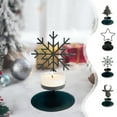 thumbnail image 1 of Christmas Candle Holders, Iron Snowflake Shape Candlestick Decoration, Metal Small Candle Holders Xmas Ornaments Table Centerpiece for Holiday Party Table Holiday Christmas Decor, 1 of 6