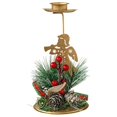 thumbnail image 1 of Christmas Candle Holders Set, Metal Holiday Decor with Traditional & Modern Design, Festive Tabletop Candle Stand for Creating Warm Atmosphere, 1 of 7