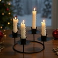 thumbnail image 1 of Taicans Christmas Candle Holders,Taper Candlestick Holders,4 Heads Bent Design,Elegant Candelabra for Holiday Parties,Weddings & Romantic Table Decorations,for Christmas/Birthday/Anniversary, 1 of 9