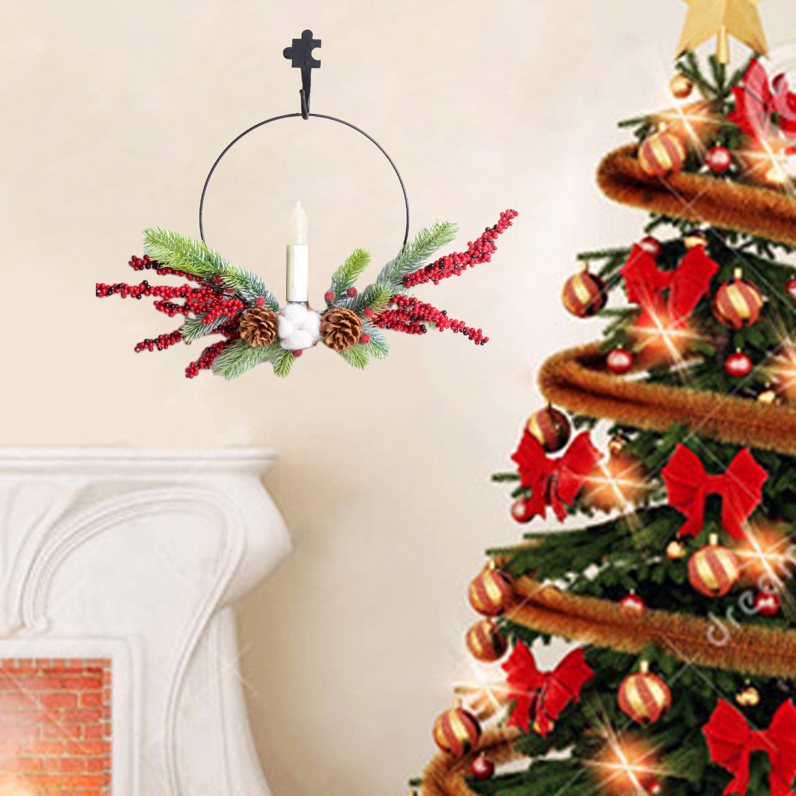 Clearance Christmas Decoration! Christmas Candle Ligh Outdoor Christmas