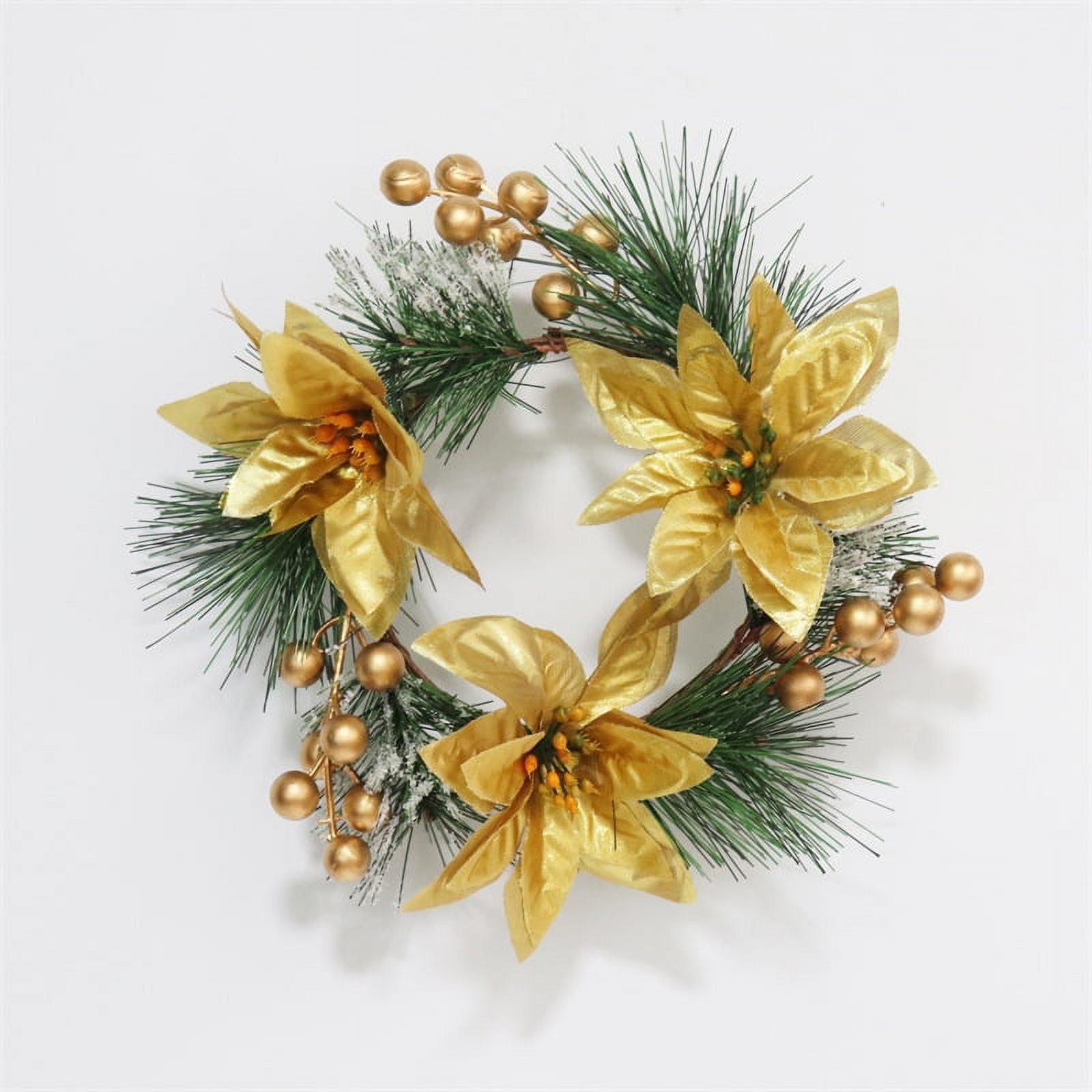 Christmas Candle Ring Xmas Candle Ring Wreath Mini Christmas Wreath for