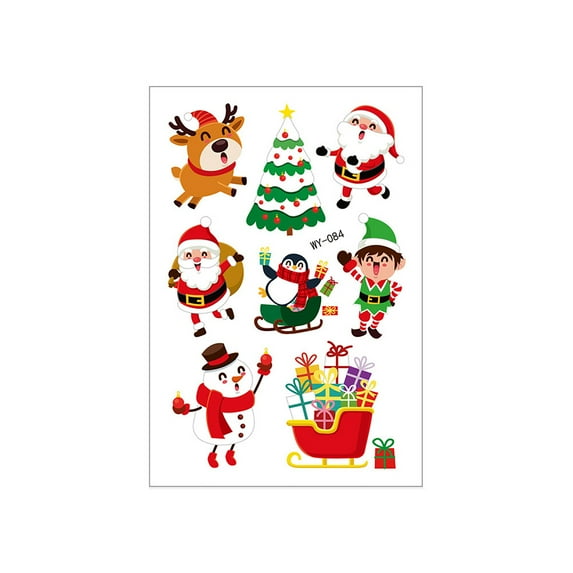 Christmas Candle Snowman Water Sticker Theme Activity Mood Candle Decoration Light Water Sticker