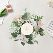 Christmas Candle Wreath Home Decoration for Festival Candle Stick Desktop Decoration Party Supplies For Holiday Table Centerpieces Home Decor Wedding Fireplace Decoration 9.84 in