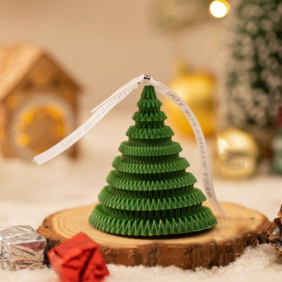 Christmas Candles 1 Pack Christmas Tree Shape Aromatherapy Soy Candles Scented Candles Winter Christmas Decorations Indoor Handmade Pinecone Candle for Bedroom Bathroom Party