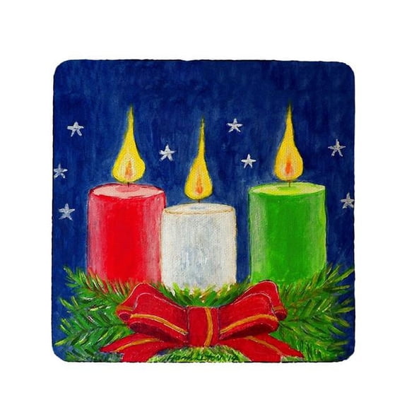 Christmas Candles Coaster - Set of 4