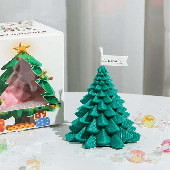 Christmas Candles Decor Christmas Scented Candles Gifts For Women Christmas Novelty Candles Tree Candles Holiday Window Candle Decor Candle For Home Party New Year Decoration Christmas Decorations