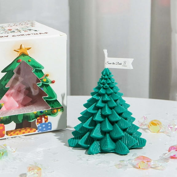 Christmas Candles Decor Christmas Scented Candles Gifts For Women Christmas Novelty Candles Tree Candles Holiday Window Candle Decor Candle For Home Party New Year Decoration Christmas Decorations