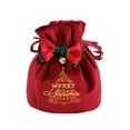 thumbnail image 1 of Christmas Candy Bag Gift Wrapping Shopping Burlap Drawstring Bag, 1 of 5