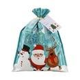 thumbnail image 1 of Christmas Candy Bags with Drawstring, Santa Elk Gift Bags for Candy, Cookies, Chocolates, Small Gifts, Holiday Party Favor Pouches, 1 of 5