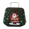 thumbnail image 1 of Christmas Candy Boxes Tin Plated, Small Iron Gift Boxes, Mini Christmas Candy Holder with Handle, Festive Santa Snowflake Reindeer Design, Durable Metal Candy Container for Holiday Treats, 1 of 4