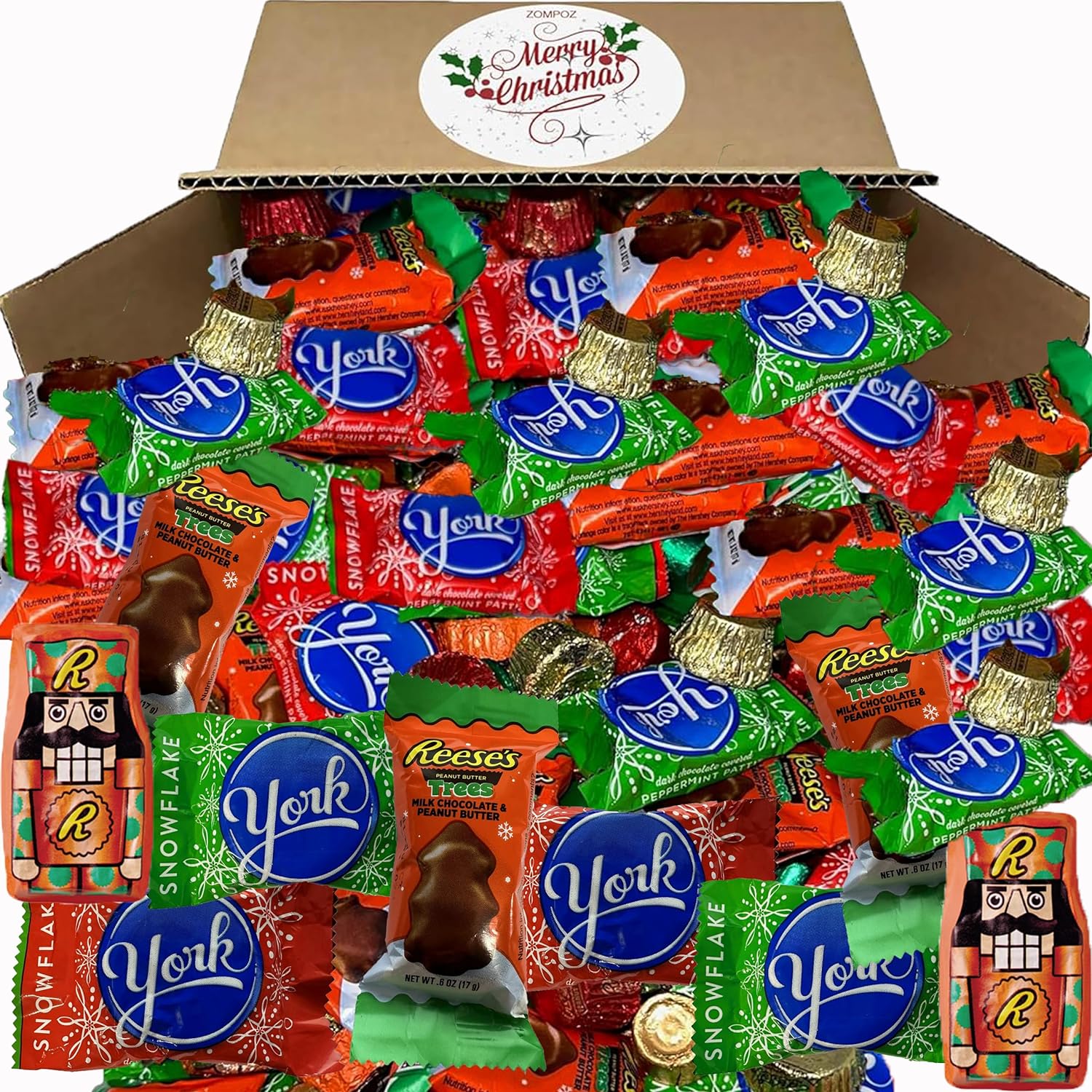 Christmas Candy Bulk Individually Wrapped Chocolate Mix for Winter