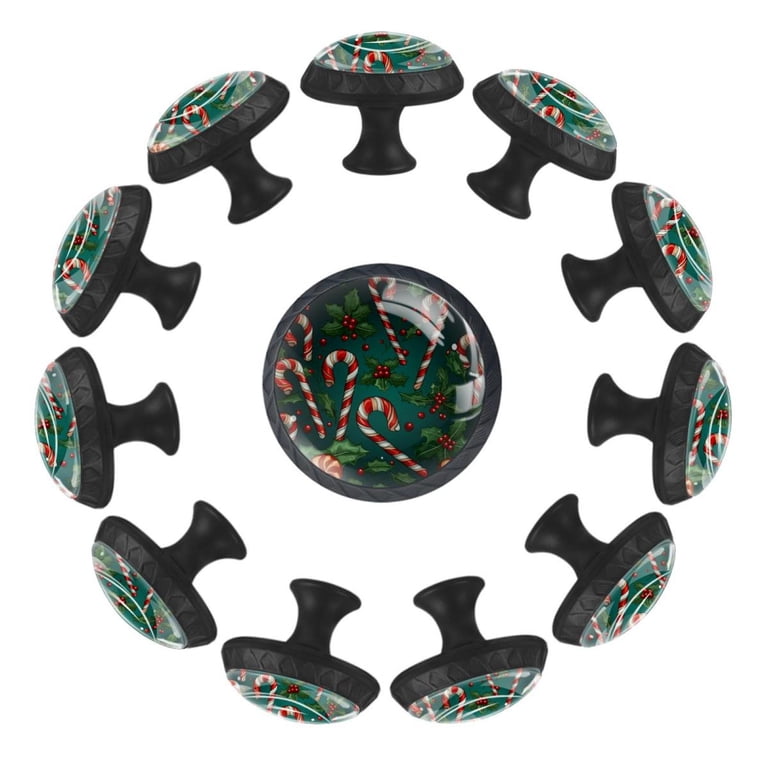 christmas dresser knobs Christmas Tree Drawer Knobs Christmas Holiday Decor Ceramic Cabinet Pulls (Set of Two), Adult Unisex, Size: One size, Green