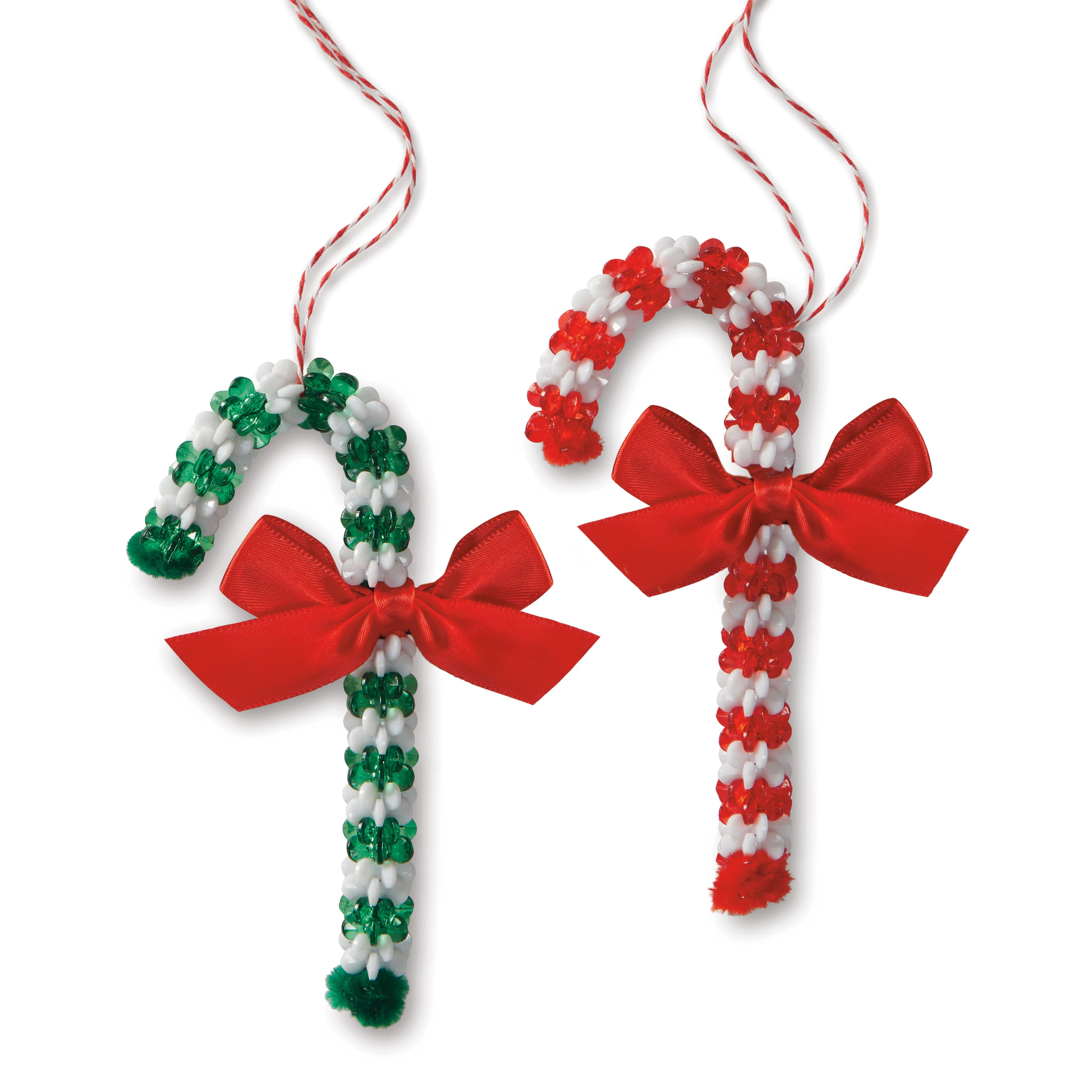 Christmas Candy Cane Bead Ornament Kit by Creatology™Christmas Craft
