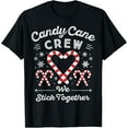 thumbnail image 1 of Christmas Candy Cane Heart Holiday Family Matching Pajama PJ T-Shirt, 1 of 3