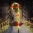 thumbnail image 1 of Christmas Candy Cane Lights 21” 10 Pack 8 Lighting Modes Flickering Candy Cane Pathway Marker Outdoor Indoor Waterproof UL Listed Christmas Lighting Decoration Light, 1 of 6
