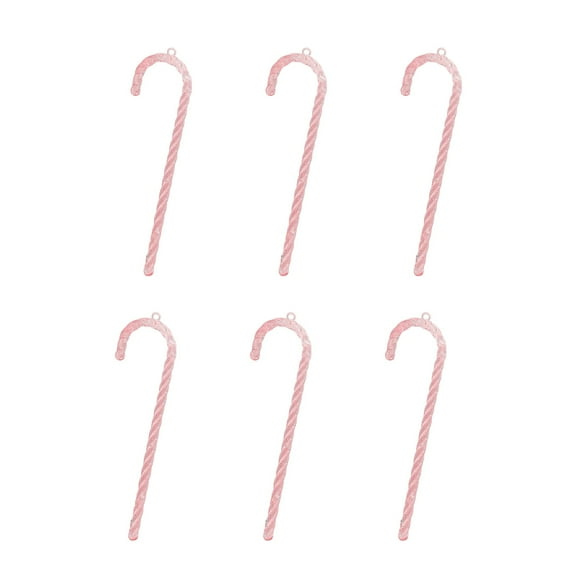 Christmas Candy Cane Ornaments, Classic Transparent Acrylic Hanging Decor for Xmas Tree, Holiday Party Supplies, Winter Birthday Festivities, Indoor Outdoor Wall Door DIY Craft Decorations