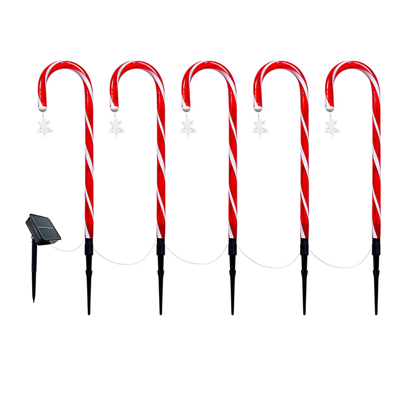 Christmas Candy Cane Pathway Markers Lights, Candy Canes Lights Outdoor ...