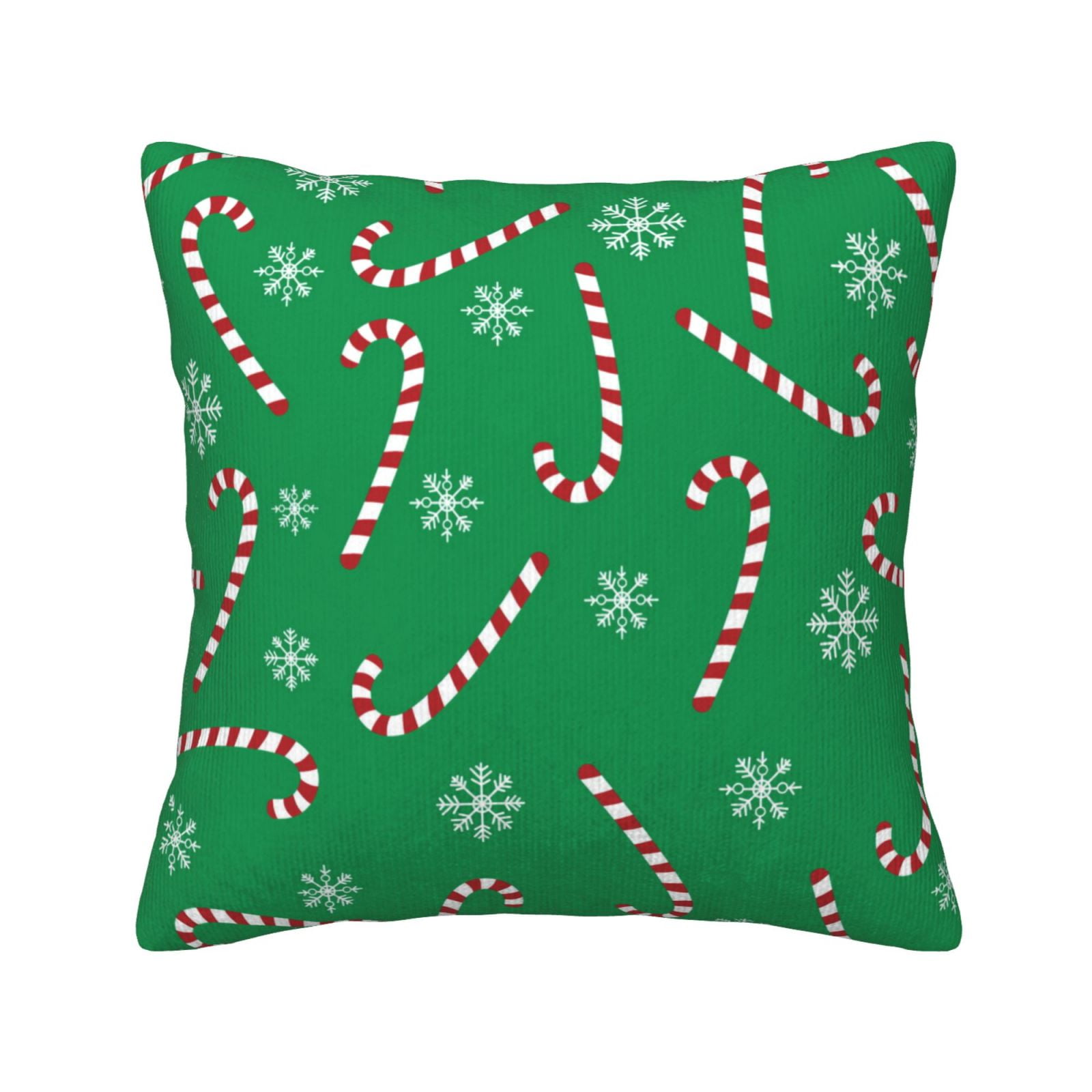 Christmas Candy Cane Snow Christmas Pillows Cozy Throw Pillows