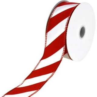 Christmas Velvet Wired Edge Ribbon, 2-1/2-Inch, 10-Yard, Dark Red