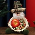 thumbnail image 1 of Christmas Candy Cookies Storage Basket Santa Claus Candy Woven Holder Basket Christmas Candy Bowl Candy Dish Gingerbread Cookies Desserts Basket for Party Winter Holiday Table Desk Decoration, 1 of 9