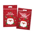 Christmas Candy Gift Bags, 50 Pcs 6.1 x 8.9 In Clear Plastic Zip Seal ...