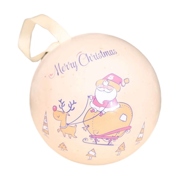 Christmas Candy Jar with Holiday Designs - Reusable Storage Jar for Gifts, Kids' Treats & Christmas Tree Decoration (Santa/Snowman Theme) C