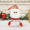 thumbnail image 1 of Christmas Candy Jars under $5! Yannianjz Xmas Candy Jars, Santa Elk Snowman Ornament Plastic Candy Cookie Jar Containers Candy Storage Dish Home Decor Container Favor Gift Box Bottle Party Supply, 1 of 4