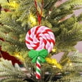 thumbnail image 1 of Christmas Candy Lollipop Ornaments for Christmas Tree Decorations- Glitter Hanging Candy Cane Ornaments Polymer Clay Christmas Peppermint Decor with Ribbon for Xmas Tree Holiday Party Home Decor, 1 of 5