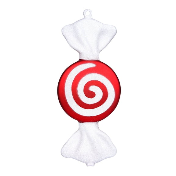 Christmas Candy Ornament Tree Decorations Hanging Candy Ornament Plastic Red Lollipop Tree Ornament Holiday Party Decor for Christmas Home Party Favor Supplies