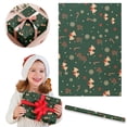 thumbnail image 1 of Christmas Candy Paper 1Pc Diy Men'S Women'S Children'S Christmas Wrapping Paper Holiday Gifts Wrapping Truck Plaid Snowflake Green Tree Christmas Design Snowflake Car Christmas Wrapping Paper,Green P, 1 of 7