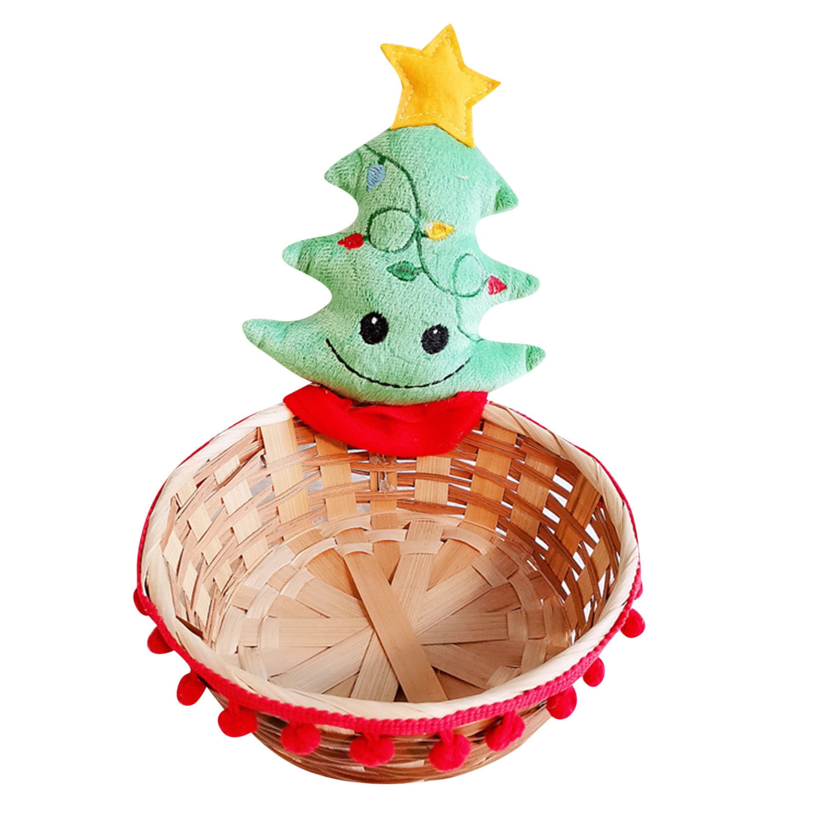 Christmas Candy Storage Basket Christmas Tree Snowman Man Storage